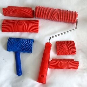 Faux Wood Grain Paint Roller Set